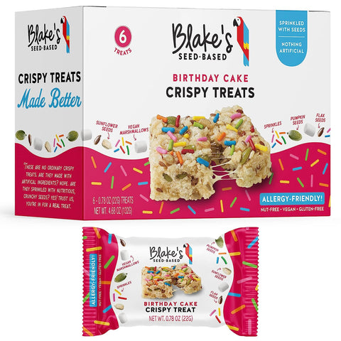 Blake’s Seed Based Crispy Treats Birthday Cake - 6Pk/4.68 oz| blake's seed based crispy treats | blake's seed based | blakes seed based | blake's crispy treats | blake's rice crispy treats | blake's rice crispy treat | blake's rice crispy | blake's seed based rice crispy | blake's birthday cake rice krispie treats | blake's seed based rice crispy treats |  blakes crispy treats | blake's seed based snack bar where to buy | Pantryway
