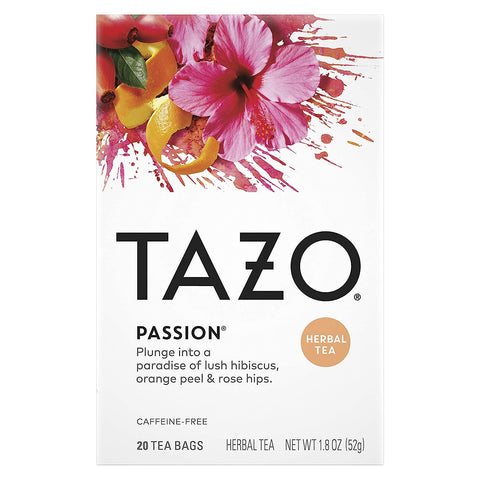 Tazo Passion Tea Bags - 1.8 oz/ 20 Bg | tazo passion tea | tazo hibiscus tea | tazo passion fruit tea | tazo passion | tazo passion tea bags | tazo iced passion tea bags | tazo passion herbal tea | tazo herbal teas | tazo unsweetened passion tea | tazo passion fruit | tazo hibiscus | tazo passion tea near me | tazo purple tea | Tazo |Pantryway