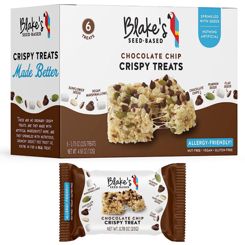 Blake’s Seed Based Crispy Treats Chocolate Chip - 6Pk/4.68 oz| blake's seed based crispy treats | blake's seed based | blakes seed based | blake's crispy treats | blake's rice crispy treats | blake's rice crispy treat | blake's rice crispy | blake's seed based rice crispy | blake's seed based rice crispy treats |  blakes crispy treats | blake's seed based snack bar where to buy | Pantryway