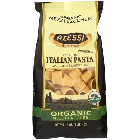 Alessi Organic Mezzi Paccheri Premium Italian Pasta - 16 oz | Pantryway