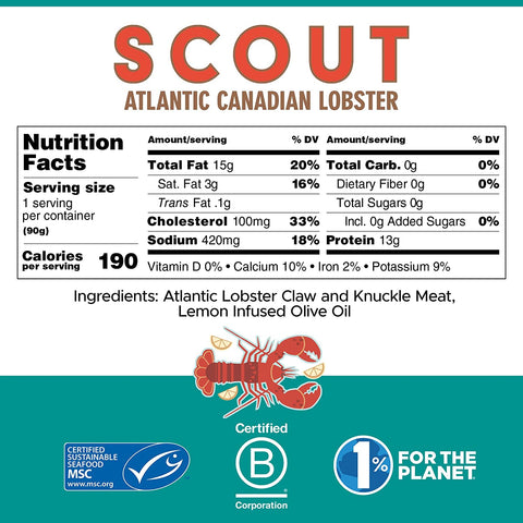 Scout Atlantic Canadian Lobster - 3.2 oz