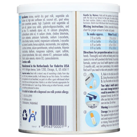Kabrita Goat Milk Based Infant Formula 0-12m - 14 oz