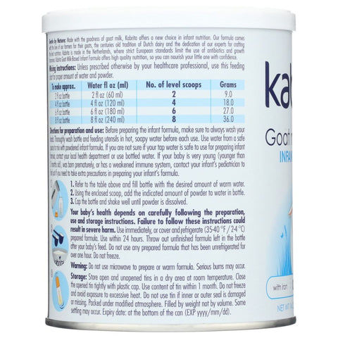 Kabrita Goat Milk Based Infant Formula 0-12m - 14 oz