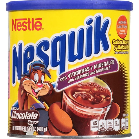 Nestle Nesquik Mix Chocolate - 14.1 oz | nesquik | nestle quik | nestles quick | nesquik nestle | choco nesquik | mexican nesquik | nesquik 14 oz | Pantryway