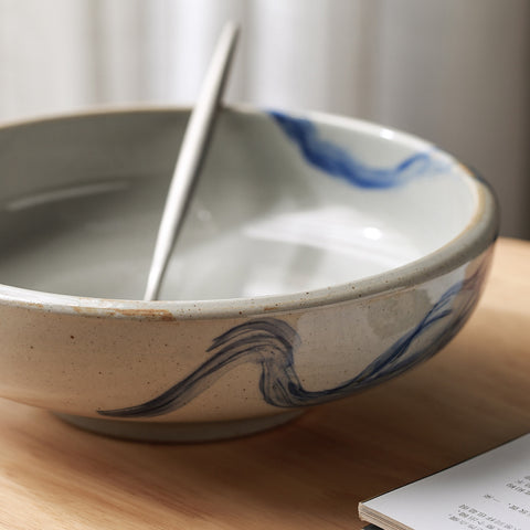 Large Round Ceramic Ramen Bowl