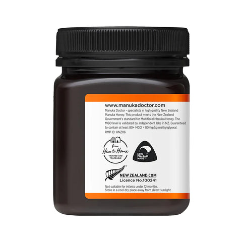Manuka Doctor Manuka Honey Multifloral 80 Plus MGO - 8.75 oz