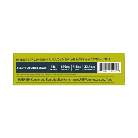 Patagonia Provisions Lemon Herb Mussels - 4.2 oz