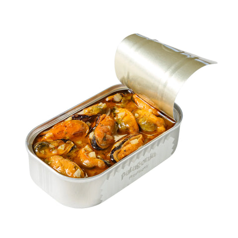 patagonia canned mussels | patagonia tin mussels