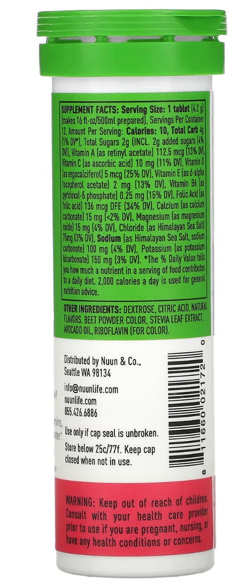 Nuun Hydration Vitamins Strawberry Melon - 12 ct