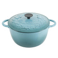 The Pioneer Woman 6-Qt Nonstick Enamled Cast Iron Dutch Oven with Self Lid Cast Turquoise | Pantryway