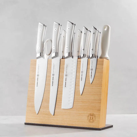 Schmidt Brothers Cutlery Professional Series Forged Premium German Stainless Steel Knife Block Set Steel 14 pcs