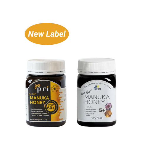 PRI Manuka Honey Raw Monofloral MGO 60+ - 1.1 lb