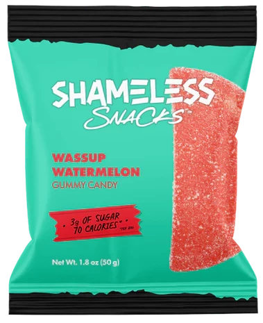 Shameless Snacks Wassup Watermelon Gummy Candy - 1.8 oz | Pantryway