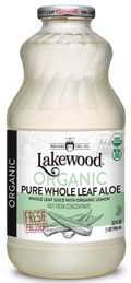 Lakewood Organic Fresh Pressed Pure Aloe Whole Leaf Juice - 32 oz | Pantryway