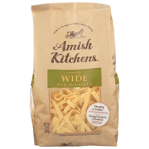 Amish Kitchens Homestyle Wide Egg Noodles - 12 oz | Amish Kitchens | Pantryway