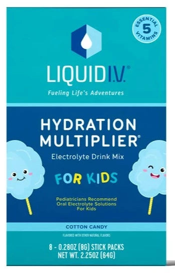 Liquid IV For Kids Hydration Multiplier Cotton Candy - 8ct/2.25 oz | Pantryway