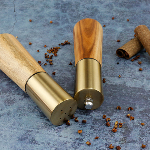 Wood Coarse Salt And Pepper Grinder Set