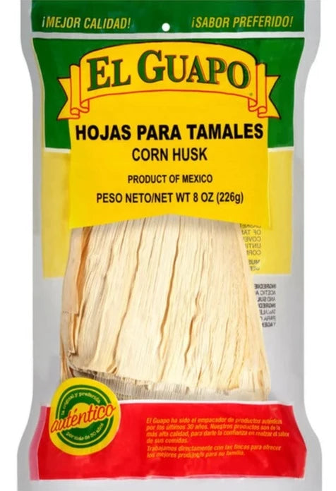 El Guapo Hojas Para Tamales Corn Husk - 8 oz | Pantryway