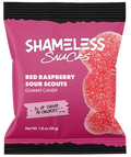 Shameless Snacks Raspberry Sour Scouts Gummy Candy - 1.8 oz | Pantryway