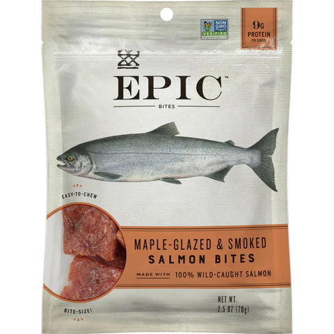 Epic Maple Glazed & Smoked Salmon Bites - 2.5 oz.