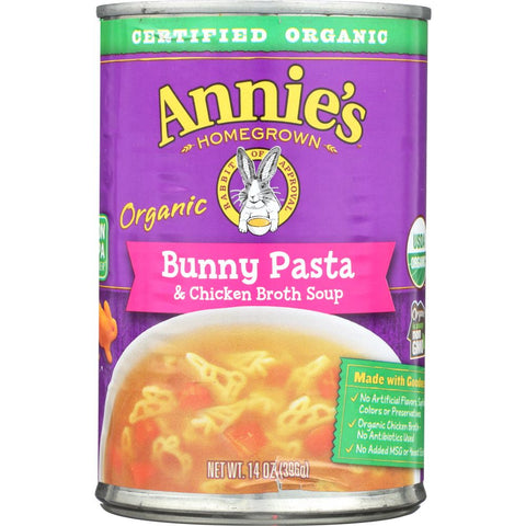 Annie's Homegrown Organic Bunny Pasta & Chicken Broth Soup - 14 oz | Pantryway