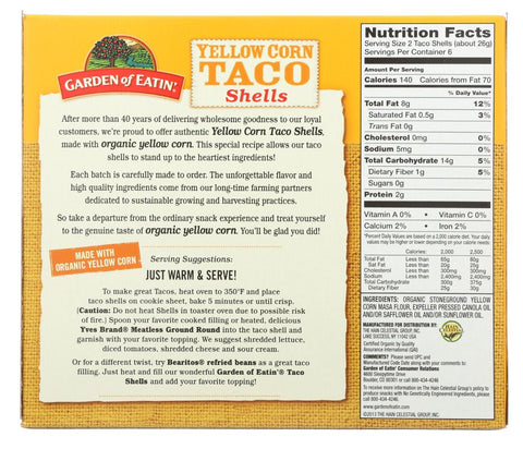 Graden of Eatin Yellow Corn Taco Shells - 12ct/5.5 oz