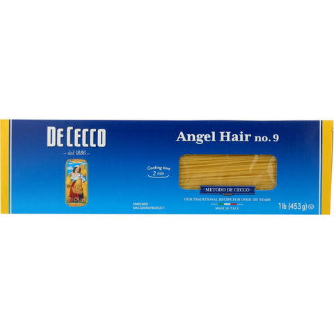 De Cecco Angel Hair no 9 Pasta - 16 oz | Pantryway