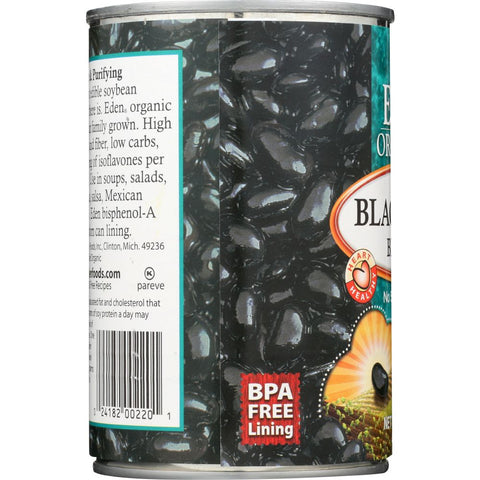Eden Organic Black Soy Beans No Salt Added - 15 oz
