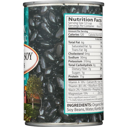 Eden Organic Black Soy Beans No Salt Added - 15 oz