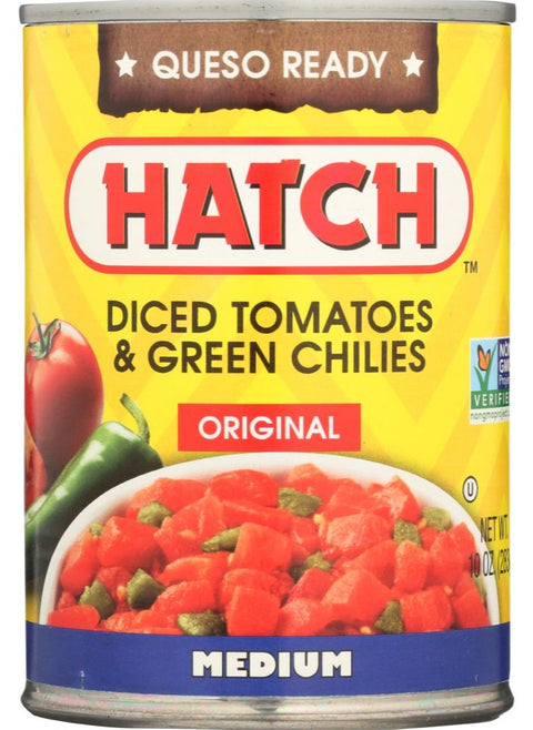 Hatch Diced Tomatoes & Green Chilies Original Medium - 10 oz | Pantryway