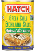 Hatch Green Chile Enchilada Sauce with Roasted Garlic Medium - 14 oz | Pantryway