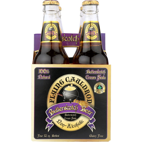 Flying Cauldron Butterscotch Beer Cream Soda - 4 pk/ 12oz ea | Pantryway