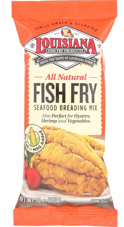 Louisiana Fish Fry No Salt Fish Fry Seafood Breading Mix - 10 oz | Pantryway
