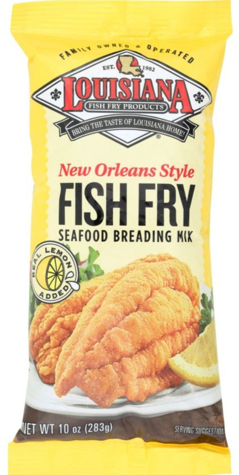 Louisiana Fish Fry New Orleans Style Seafood Breading Mix Lemon - 10 oz | Pantryway