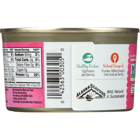 Natural Sea Wild Alaska Premium Pink Salmon Unsalted, 7.5 oz