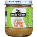 Once Again Cashew Butter Organic Creamy - 12 oz | once again cashew butter | peanut butter once again | Pantryway