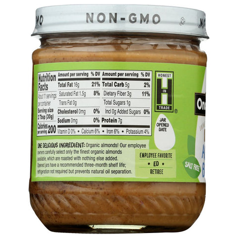 Once Again Almond Butter Organic Crunchy Unsweetened & Roasted - 12 oz