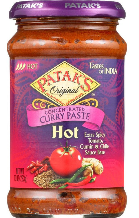 Pataks Concentrated Curry Paste Hot - 10 oz | Pantryway