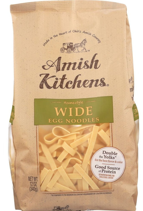 Amish Kitchens Homestyle Wide Egg Noodles - 12 oz | Pantryway