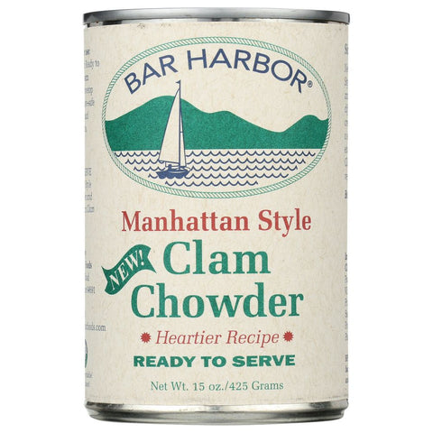 Bar Harbor Clam Chowder Manhattan Style - 15 Oz | bar harbor clam chowder | Bar Harbor Seafood | bar harbor chowder | Pantryway