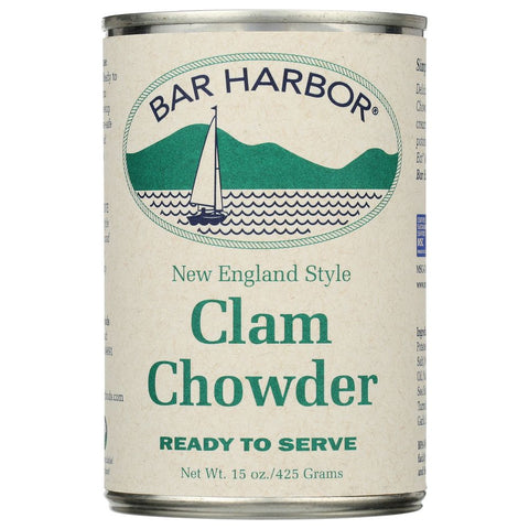 Bar Harbor New England Clam Chowder Ready To Serve - 15 oz| bar harbor clam chowder | Bar Harbor Seafood | bar harbor chowder | Pantryway | bar harbour clam chowder