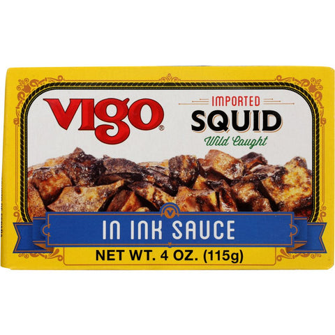 Vigo Wild Caught Spanish Squid In Ink Sauce - 4 oz | Pantryway