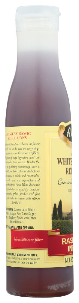 Alessi White Balsamic Reduction Vinegar Raspberry Infused - 8.5 oz.