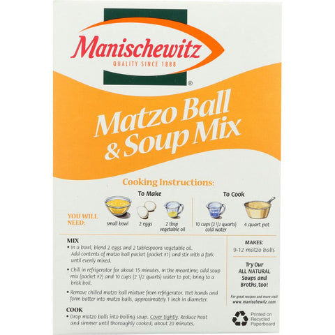 Manischewitz Matzo Ball & Soup Mix - 4.5 oz