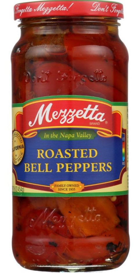 Mezzetta Roasted Red Bell Peppers - 16 oz | Pantryway