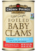 Crown Prince Wild Caught Boiled Baby Clams - 10 oz | Pantryway