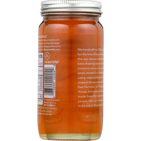 Bee Harmony Honey American Raw Clover - 12 oz