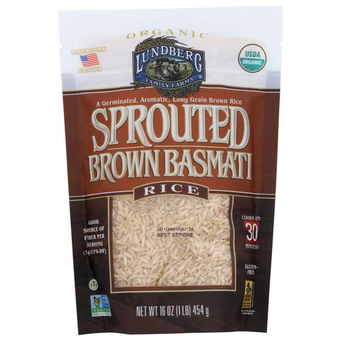 Lundberg Sprouted Brown Basmati Rice - 16 oz | Pantryway