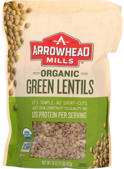 Arrowhead Mills Organic Green Lentils - 16 oz