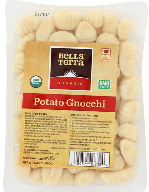 Bella Terra Organic Potato Gnocchi - 17.6 oz | Pantryway